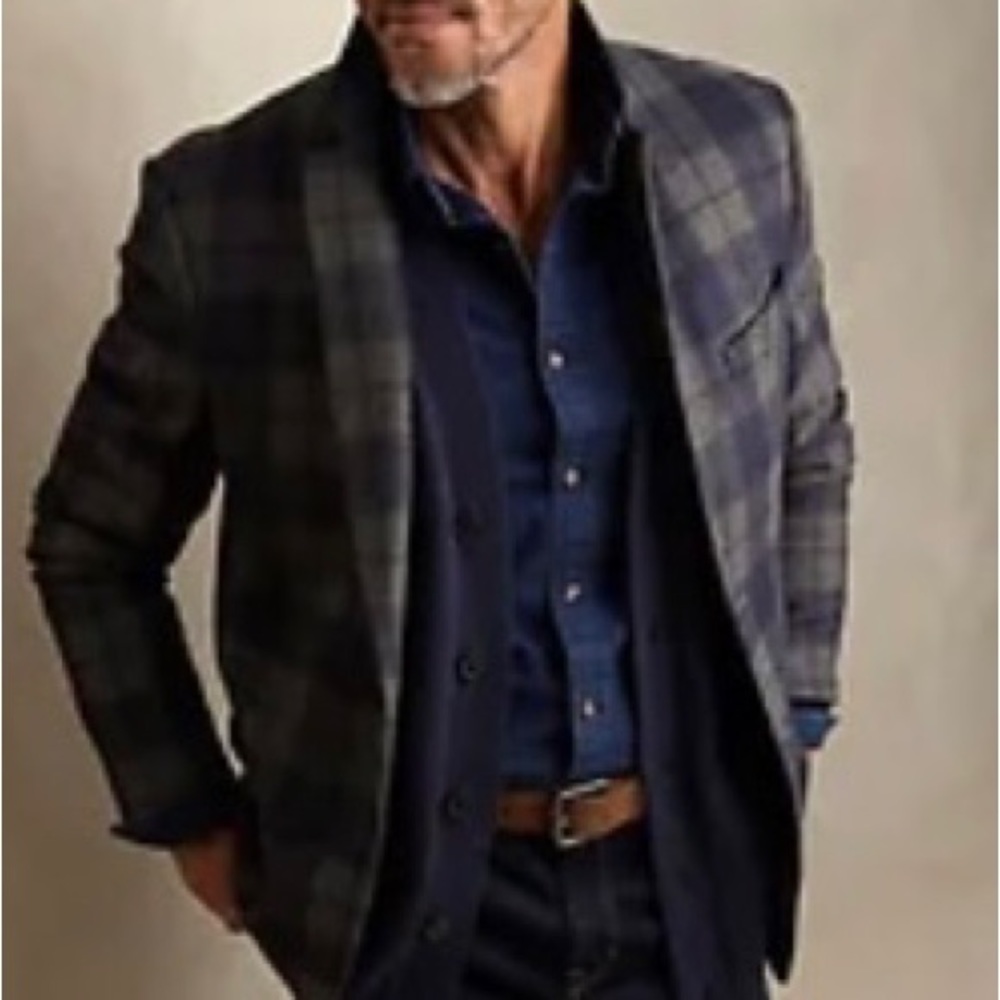 BR Melton Plaid Jacket - NWT 38R